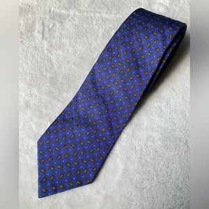 Lauren‎ Ralph Lauren Silk Neck Tie Blue Red Green Paisley Made In USA